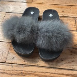 Fuzzy slippers